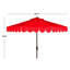 Outdoor Venice Single Scallop Crank Outdoor Push Button Tilt Umbrella-1105161497