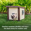 Achilles ECOFLEX Durable Outdoor Cat House with Elevated Base & Ventilation-38516615