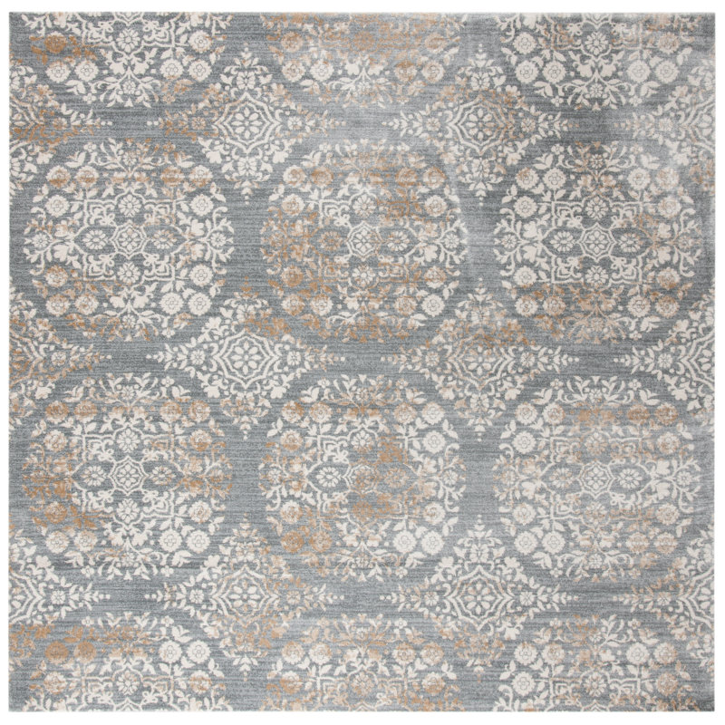 Isabella Performance Geometric Rug, Square 6'7"