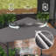 Pavillon de jardin à deux niveaux avec lumières DEL l 8 pi x P 5 pi-752370631