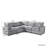 Kessi 5-piece Slipcovered Sectional-1599027799
