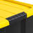 60qt Latching Storage Bin Black w/ Yellow Lid