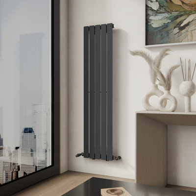 iBathUK Belgravia Vertical Single Slim Flat Panel Radiator