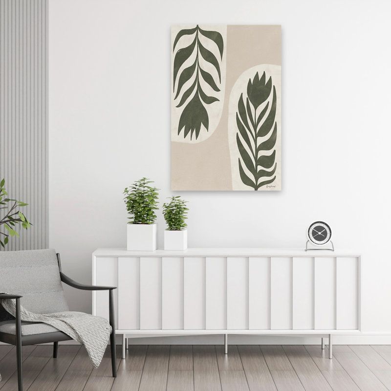 Simplicité florale bohémienne et scandinave II, H 36 po x l 24 po
