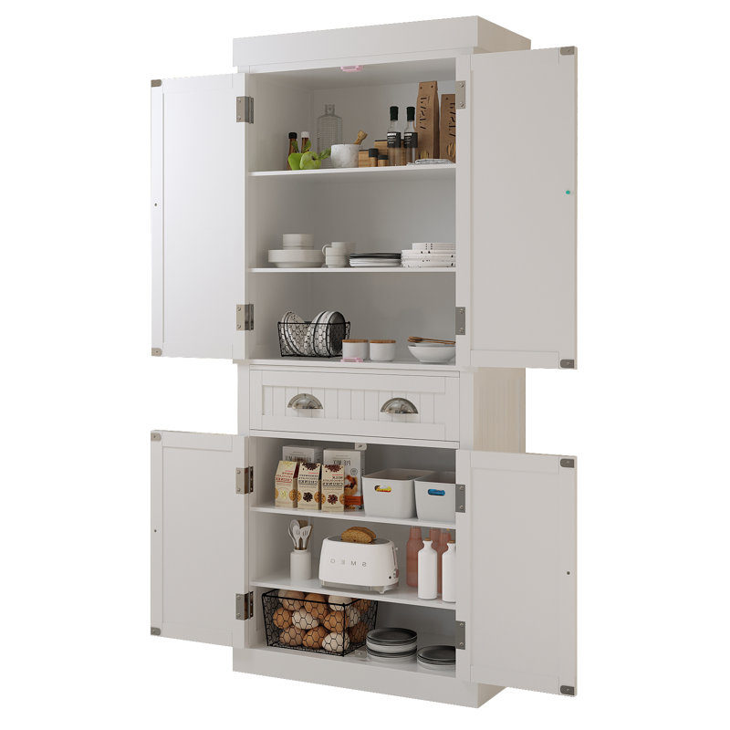 Balone 72'' Kitchen Pantry, White