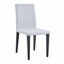 Ensemble de 2 chaises de salle à manger pu: hauteur 35,4 po, dossier ergonomique 18,5 po, siège éponge 17 po x 16 po-2043691365