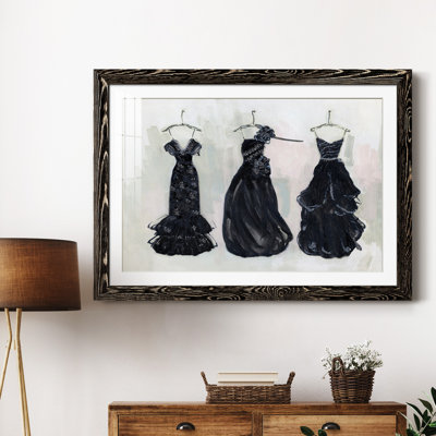 Noir et bling II - peinture encadrée