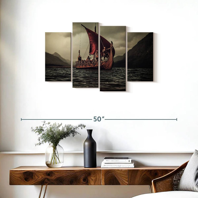 Mehar Viking Boat, 22" H x 36" W