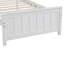 Lit plateforme simple en bois avec tête et pied de lit sans sommier