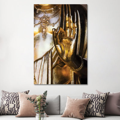 «Golden Buddha Hand» par Philippe Hugonnard - peinture sur toile tendue