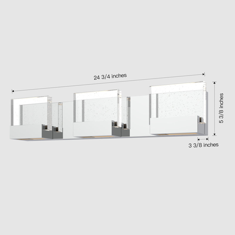 Darlynda 3 - Light Dimmable LED Vanity Light