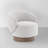 Modern Swivel Barrel Chairs With Wood Base-60020965