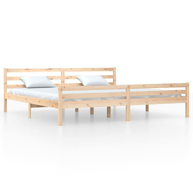 Maxton Solid Wood Bed, Natural, 200 x 200cm