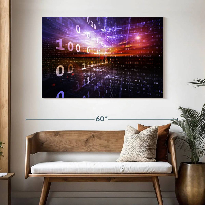 Keiri Digital Numbers, 32" H x 48" W