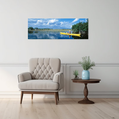 Kayaker In Everglades National Park, Florida, Usa Contemporary Wall Art