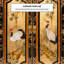 Gold Lacquer Cabinet - Cranes