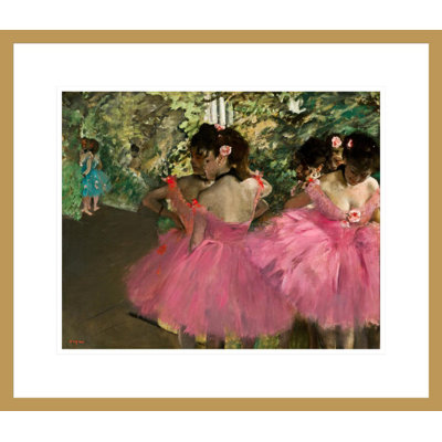 Dancers in Pink by Edgar Degas -Framed Giclee Print
