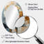 Miroir mural moderne bleu et or Timeless Turn Vortex-1173580419