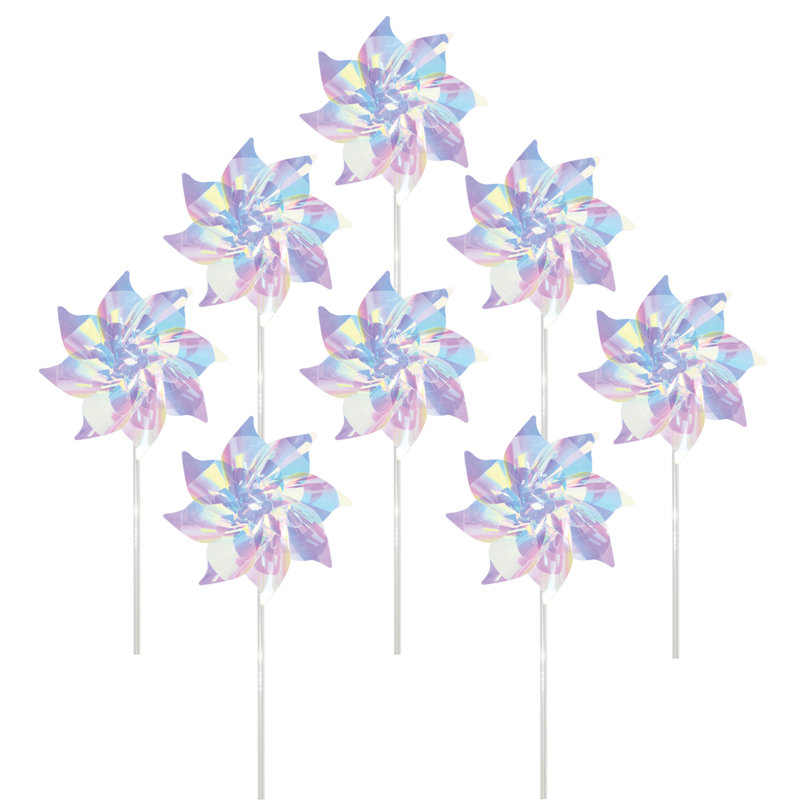 Iridescent 8" Classic Pinwheel - 8 PC