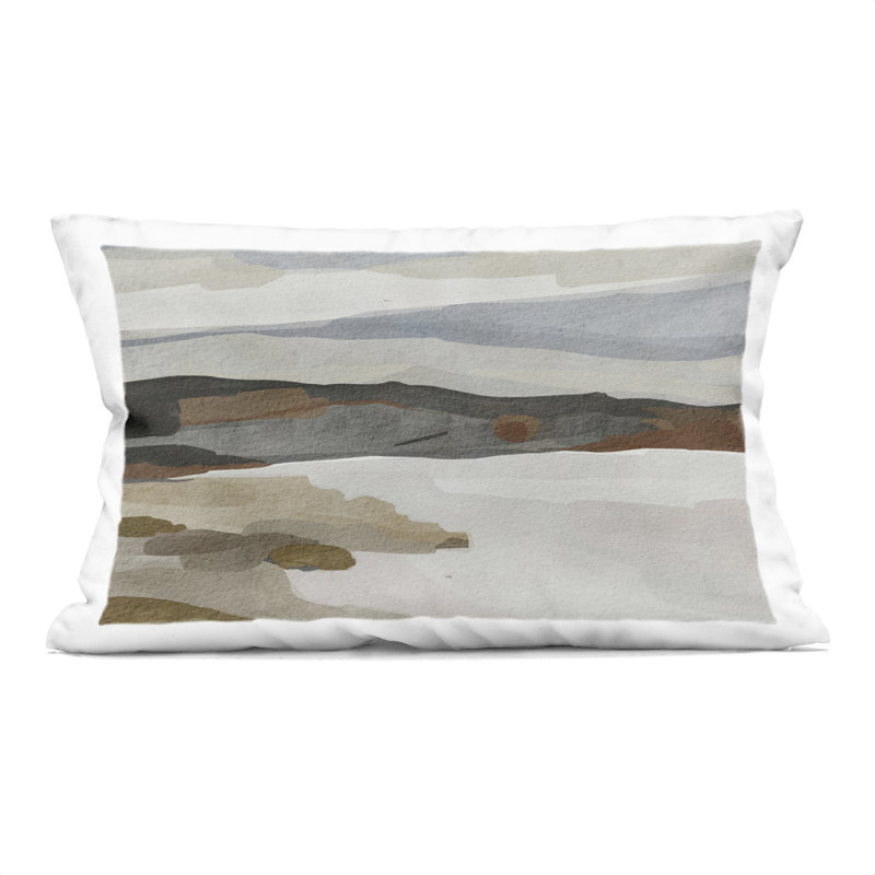 Coussin décoratif abstrait Abstract Wippling Waves, design par Lera