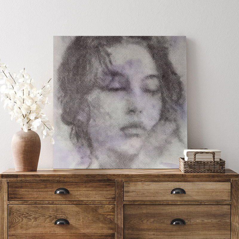 Impression sur toile, portrait de femme pour décorer le salon, Toile tendue, Ne s’applique pas, H 12,8 po x l 12,8 po