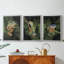 Watercolor Tree Frogs I - Toile tendue avec châssis sur mesure - 3 pièces-1289352219-1289352423