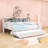 Wooden Daybed with Storage Shelves,  Trundle Bed and Study Desk-1630810304-1630810309