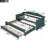 Upholstered Daybed with Trundle and Three Drawers-117190713