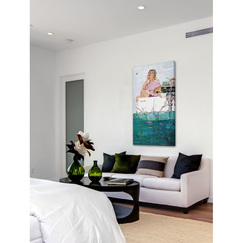 "Time for Love" par Lynn Buckham, reproduction d'art sur toile tendue, H 24 po x l 12 po