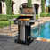 Permasteel 3-Burner Compact Propane Gas Grill with Foldable Side Tables and Grilling Tool Hooks