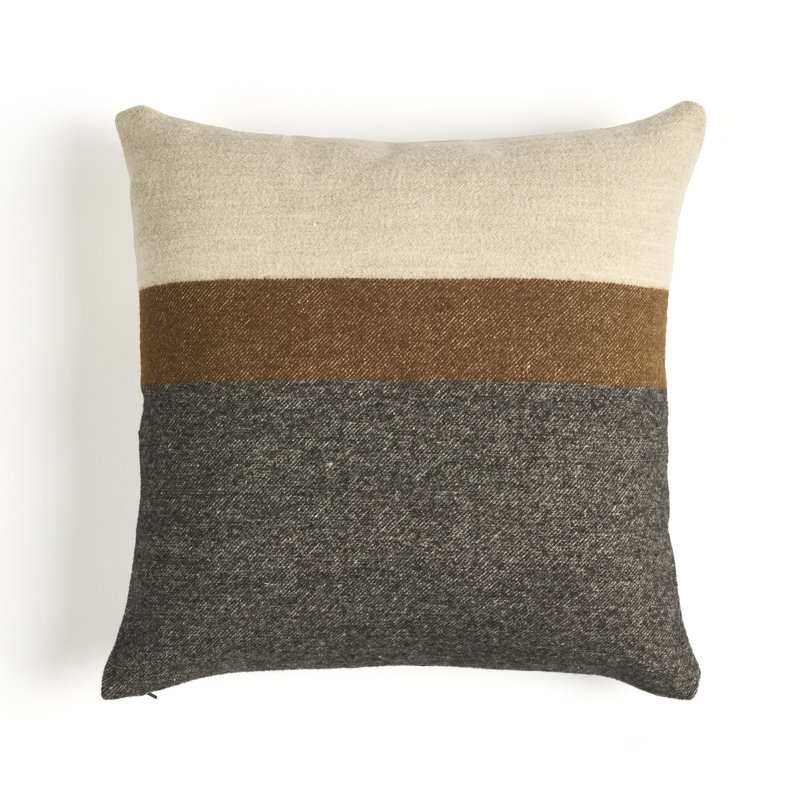 Arbor Striped Linen Reversible Throw Pillow