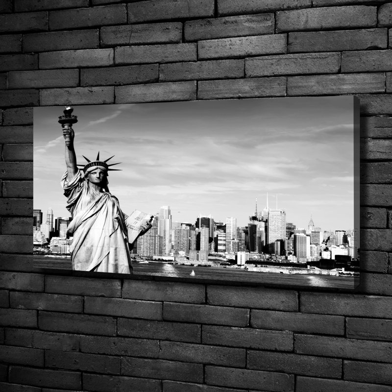Statue Of Liberty - Print, 50cm H x 100cm W x 2cm D, Wrapped Canvas