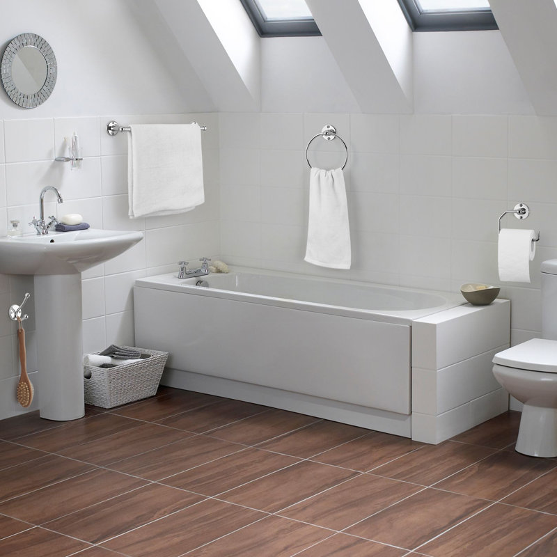 4 - Piece Bathroom Hardware Set, Silver