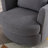 32"W Slipcovered Upholstered Swivel Barrel Chair-1912470075