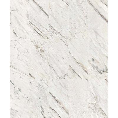 Carreau de marbre naturel poli 12 po x 24 po pour mur et plancher, 1 boîte 4 pièces