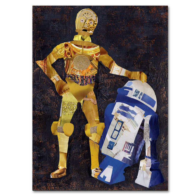 Eckhardt 'R2D2' Graphic Art on Wrapped Canvas, 19" H x 14" W