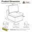 Fauteuil d'appoint en chenille à compression 33 po Moorebank-131239444