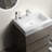 24" Gray Bathroom Storage - Vanity, Silent Operation Unit Vanity , Large Capacity,-1392617951-1392617939