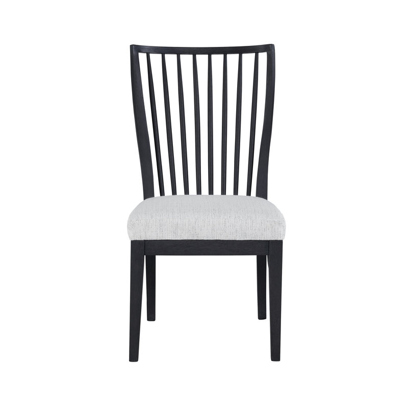 Windsor Back Side Chair in Gray, Charcoal