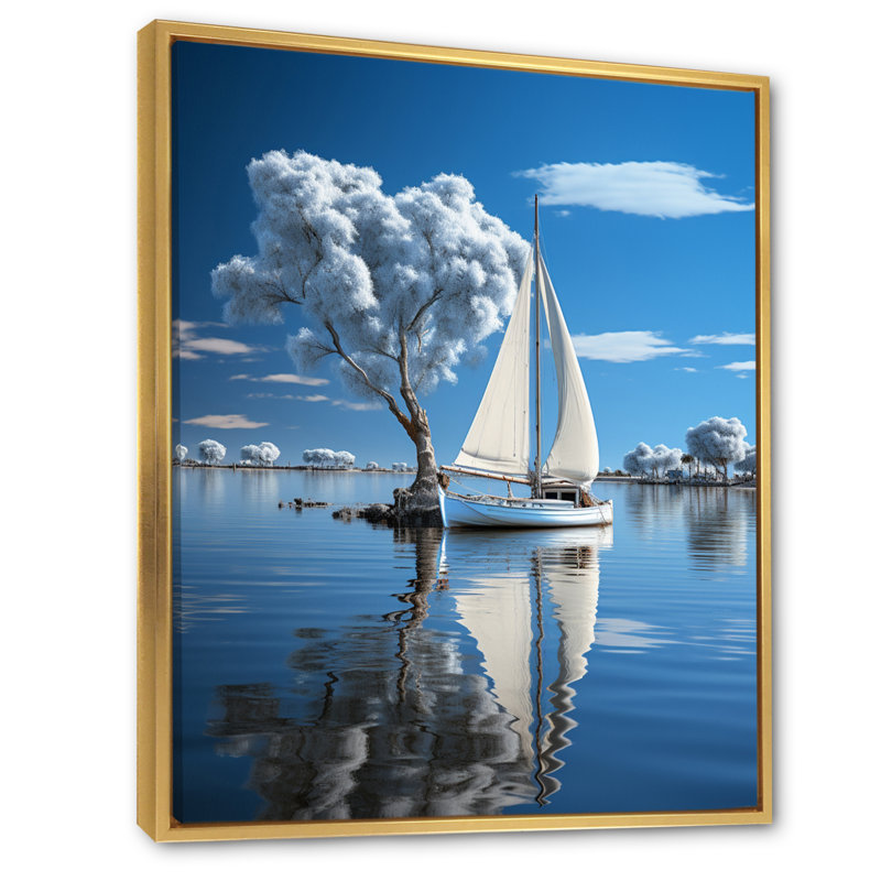 «Linsie White Japon Whispers Of Winter II», reproduction sur toile, H 32 po x l 16 po x P 1 po, Cadre flottant doré