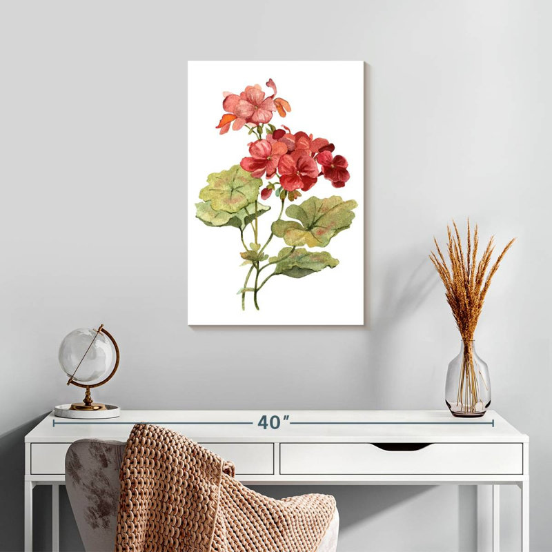 Harnek Scarlet Geranium, 24" H x 16" W