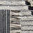Vermont Flat Weave Wool/Cotton Striped Rug in Ivory/Black-2001623612