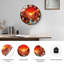Horloge murale coucher de soleil, horloge murale 24 po