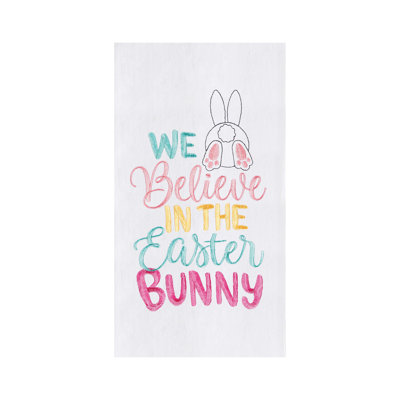 Serviette Believe in The Lapin de Pâques