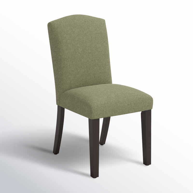 Chaise rembourrée Estrela, Lin laurier texturé Zuma, Espresso