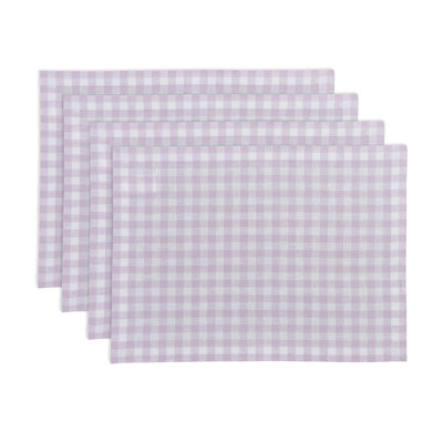 Gingham Checks - 100% Pure Linen Placemats