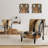 Bengal Tiger Eyes - Modern Upholstered Slipper Chair