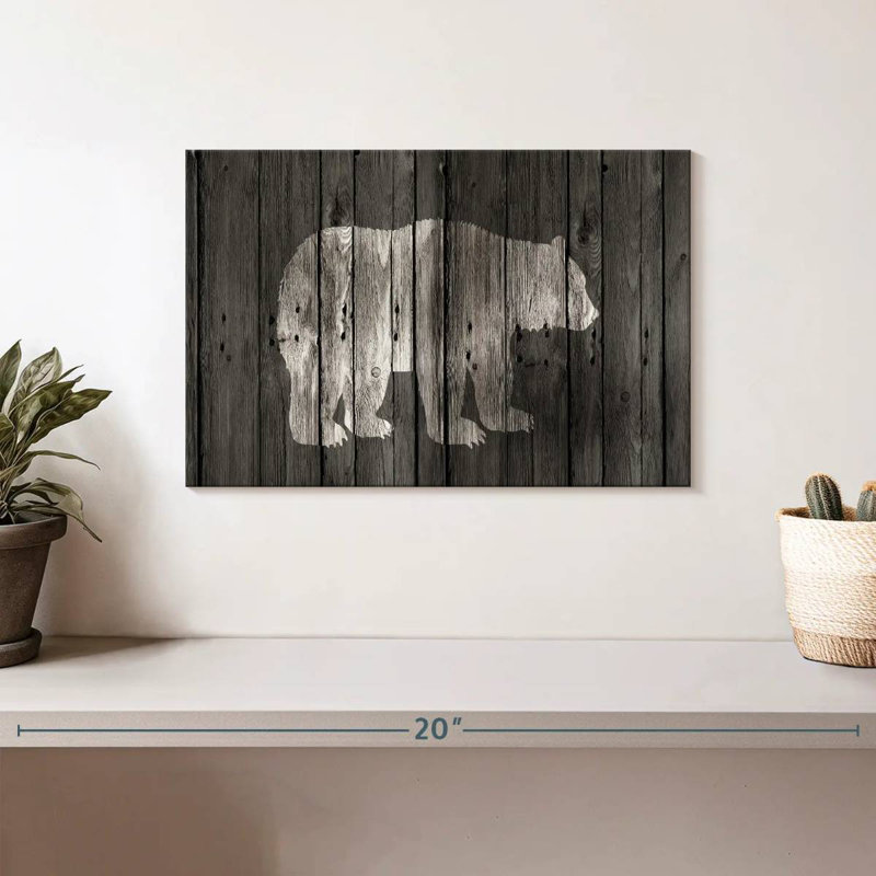 Bear Lodge, 8" H x 12" W