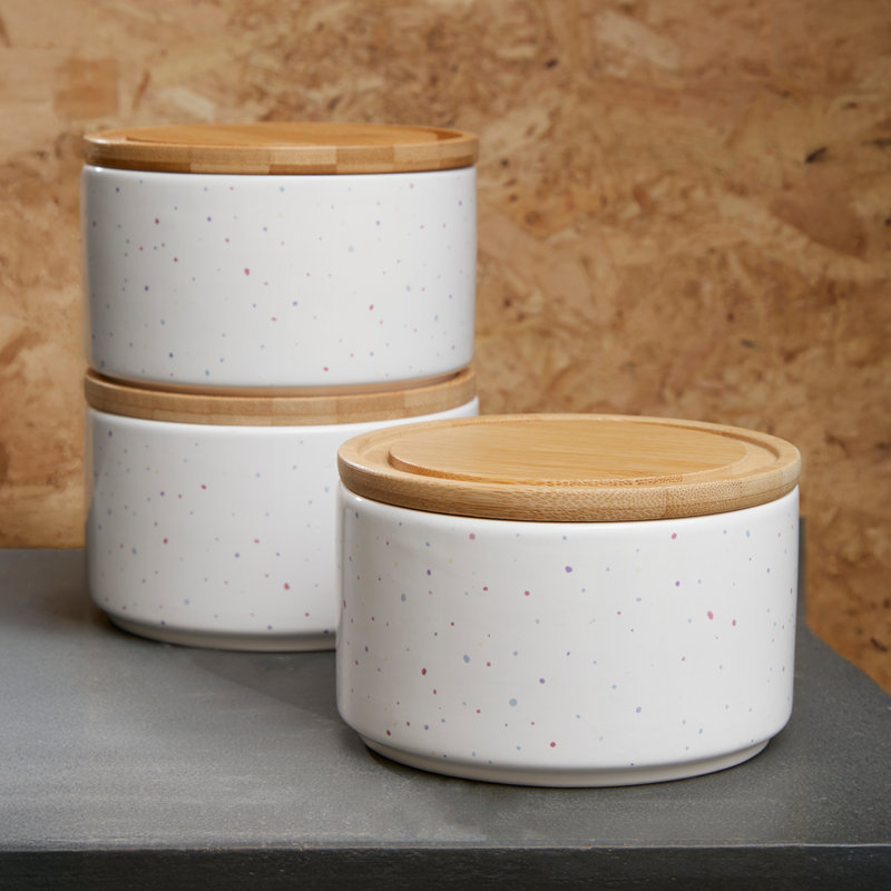 Stoneware Canister - Set of 3