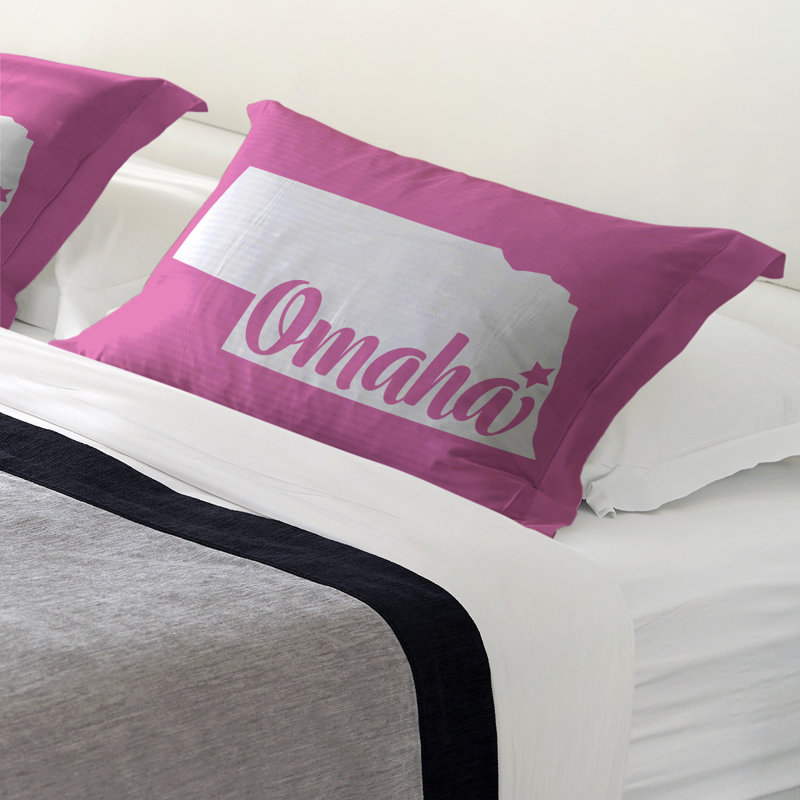 Omaha Polyester Sham, Polyester, Queen, Pink